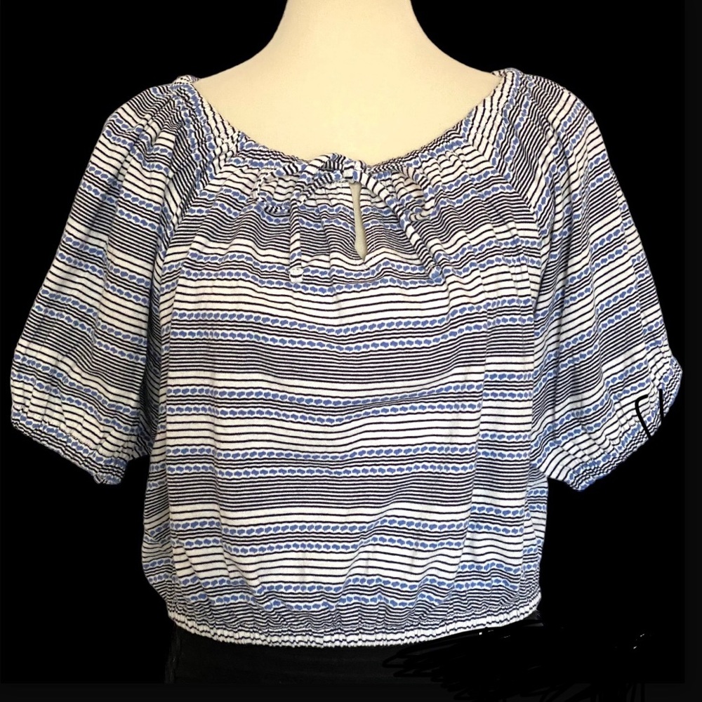 🌟2 x HOST PICK🌟 NWT Madewell Jacquard Keyhole Crop Top
